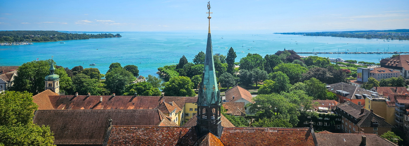 Uitzicht op de Bodensee